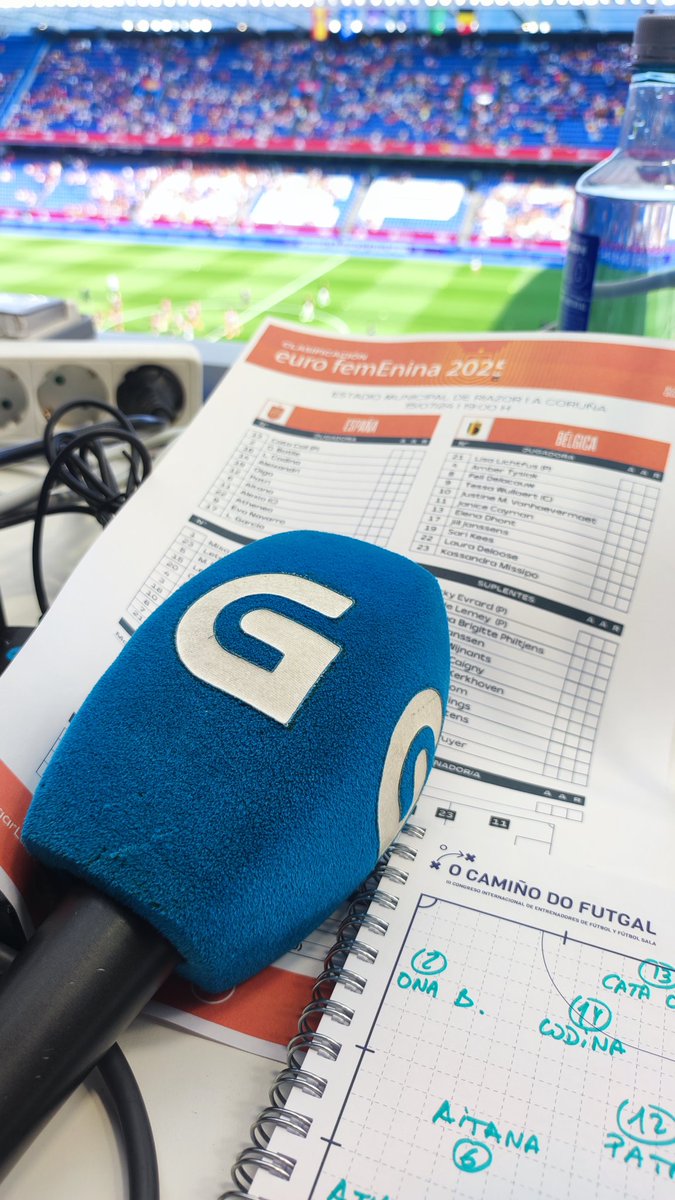 Hoxe comeza unha nova etapa. Nos micros da <a href="/RadioGalega/">Radio Galega</a>, na sintonía do <a href="/GALICIANGOLES/">Galicia en Goles</a>, falando, narrando e visibilizando o nos futfem.

Debutar coa visita da Selección Española a Riazor é un regalo, e máis con <a href="/javitorres6/">javitorres</a> e <a href="/FeRomeroDP/">Fer Romero de Paz 𝕏</a>.

IMOS 🔥💪🏼♥️