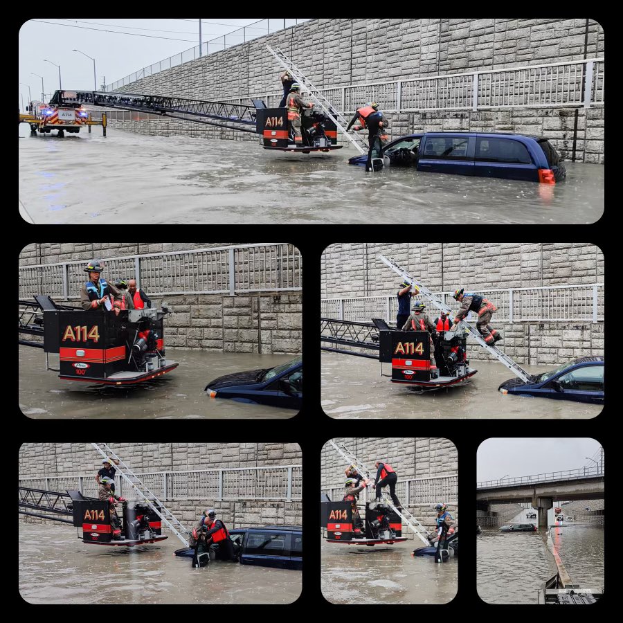 MississaugaFES's tweet photo. Mississauga Fire is responding to an elevated number of emergency incidents related to flooding. 

☎️ Please call 9-1-1 for emergencies only.

➡️Please be careful and exercise caution. https://t.co/S267tiWLw3