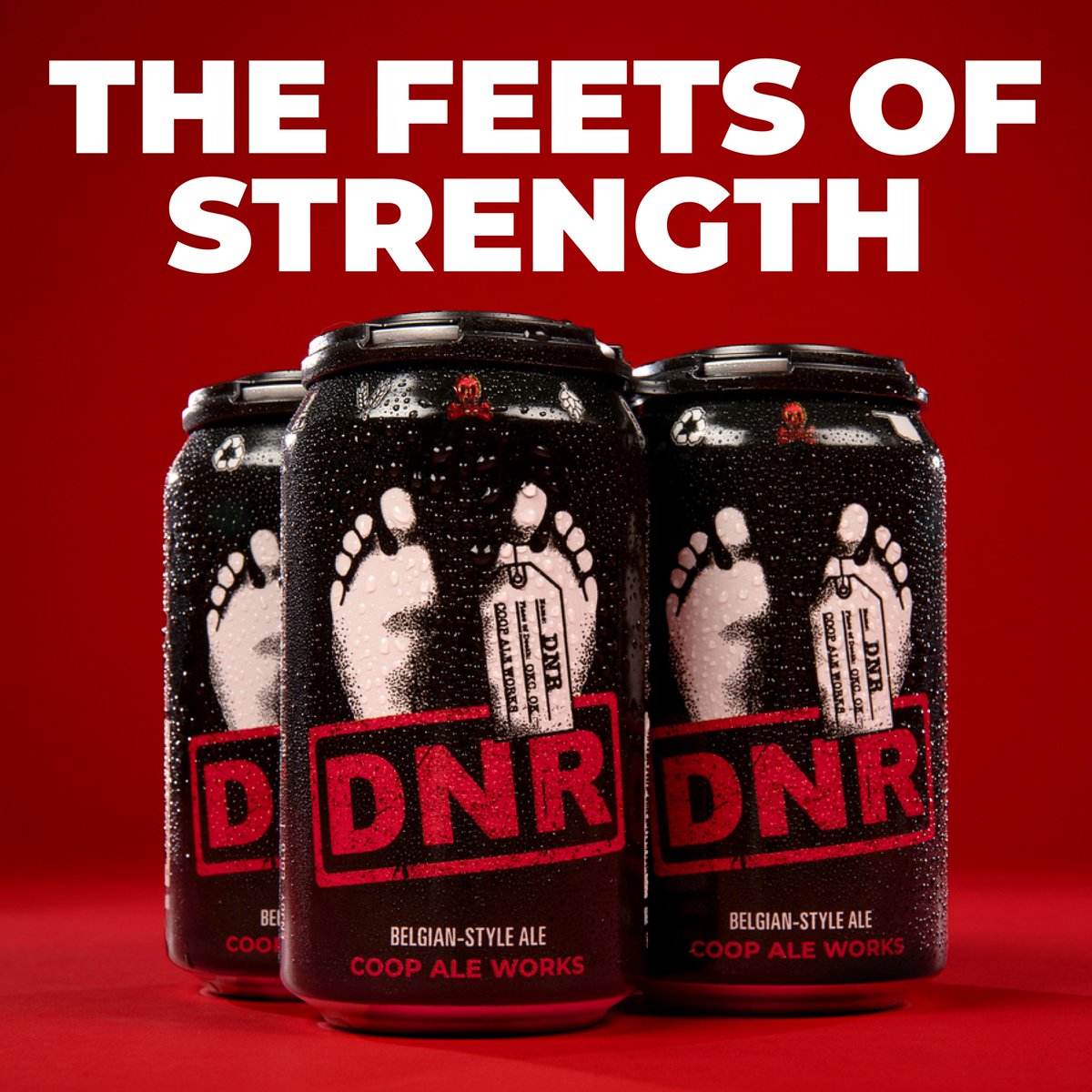 Big. Bold. Belgian.

A smooth, strong ale brewed to be savored sip by sip. ’cause it can sneak up on you with a powerful kick. DNR is a COOP classic, delivering 10% ABV to fans who love it with 100% of their hearts, soles, and taste buds.

So kick your feet up, get comfy, and
