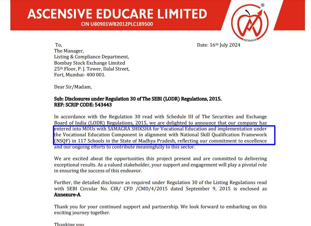 aaminvestor_'s tweet photo. #ASCENSIVE EDUCARE https://t.co/uU5NnhkfRA
