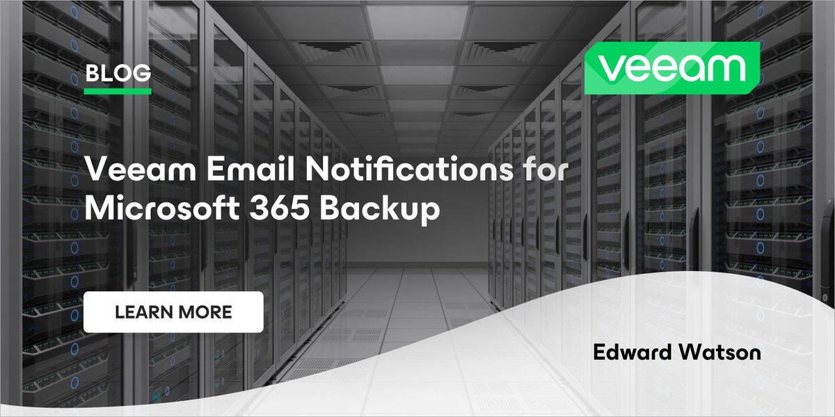 Veeam Email Notifications for Microsoft 365 Backup veeam.com/blog/veeam-ema… #veeam