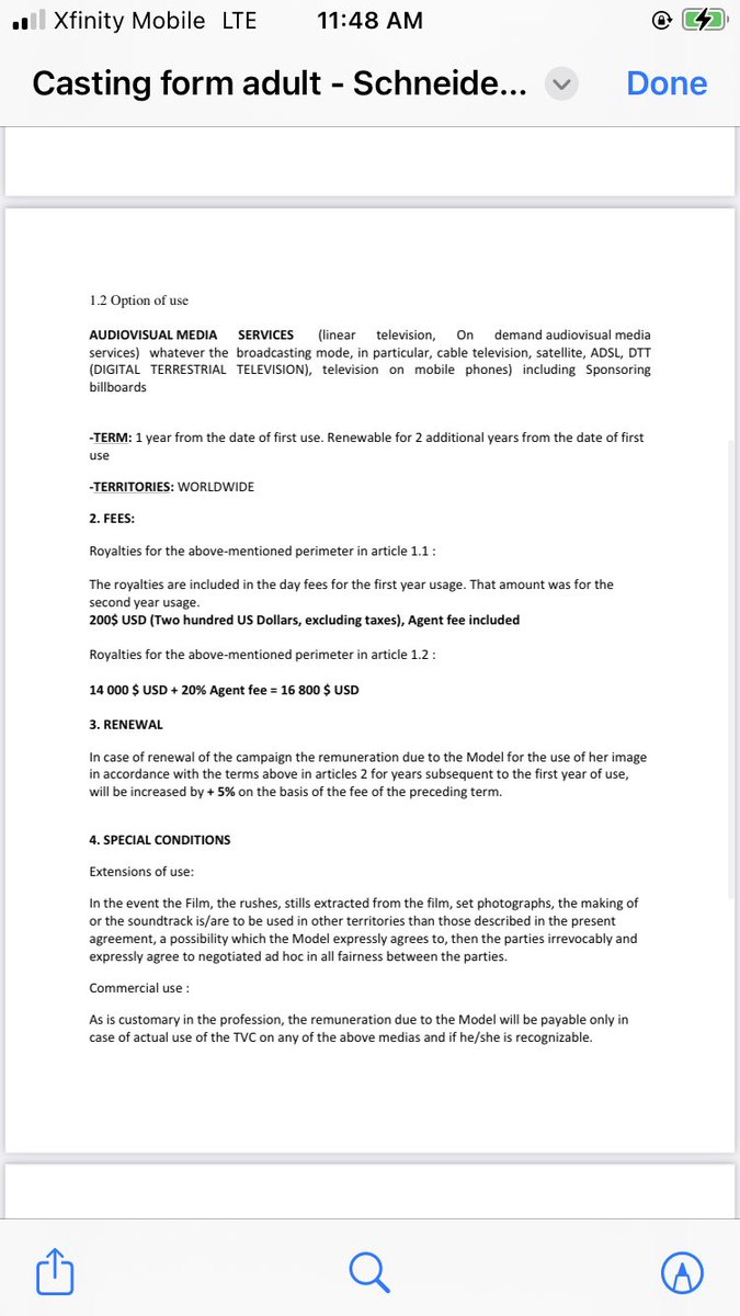 rochelle99's tweet photo. @SESustainable @sciencetargets Schneider Electric owes me and other actors, residuals for our commercial usage.  We have not been paid nor received a response back.  Please do right by paying us!!! I’m attaching the contract. https://t.co/uvmGvcK5UJ
