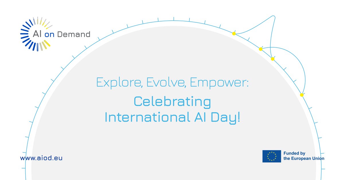 AIonDemand's tweet photo. Happy #InternationalAIDay! 🎉

It’s a day to remember how #AIoD is revolutionizing the way your AI projects and assets work, with centralized efficiency and customized AI solutions.

Let us know how #AI is making a difference in your world,and let’s celebrate together. 🚀✨ https://t.co/KQvT1YNPRf