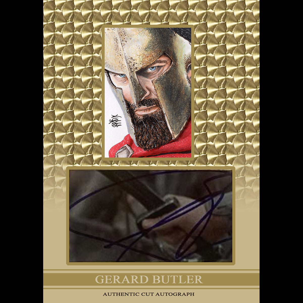 #gerardbutler One of the sketches I contributed to the Super Break Box 2024 Keepsake Warriors and Conquerors Keepsake Edition! These are the silver and gold turn engine 1/1 cut autographs! #sketchcards #artwork #sketchcardartist #nonsportcards