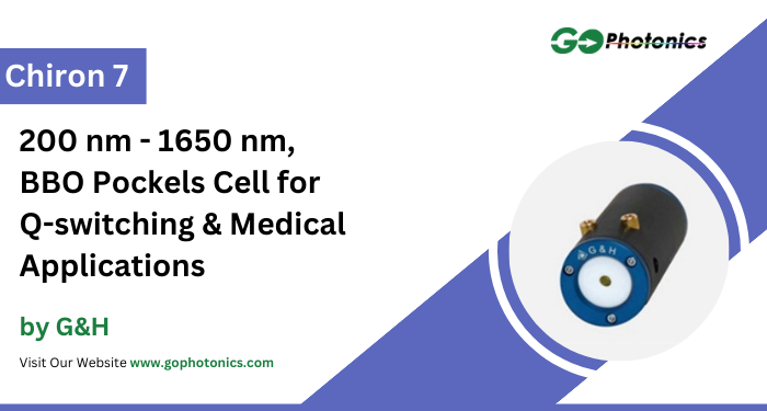 gophotonics's tweet image. The Chiron 7 from G&amp;amp;H is a Beta Barium Borate (BBO) Pockels Cell that operate at a wavelength of 200 nm - 1650 nm.

Click here to Download the Datasheet ow.ly/kjRg50SCclS

#G&amp;amp;H #beta #barium #borate #pockels #cell #aperture #Featured #products #photonics #INDUSTRY #Insights