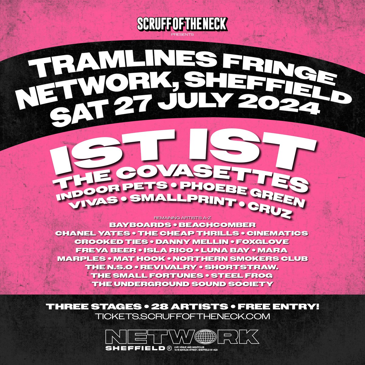 revivalryband's tweet photo. 🎵🎵   Sort Your Fringe Out   🎵🎵

Tramlines Fringe will be here soon and we will be playing at Network for @scruffoftheneck

Register for FREE TICKETS, link below or via Linktree in bio 🌊🌊🌊 https://t.co/5FBdm7wI7F