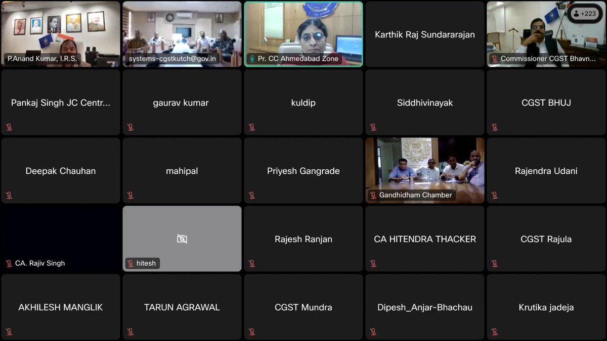 CGST Kutch Commissionerate (Gandhidham) organized a webinar on issues related to Registrations &amp; Refunds, on 16.07.2024 for the benefit of the trade and industry,  based at Saurashtra &amp; Kutch region.