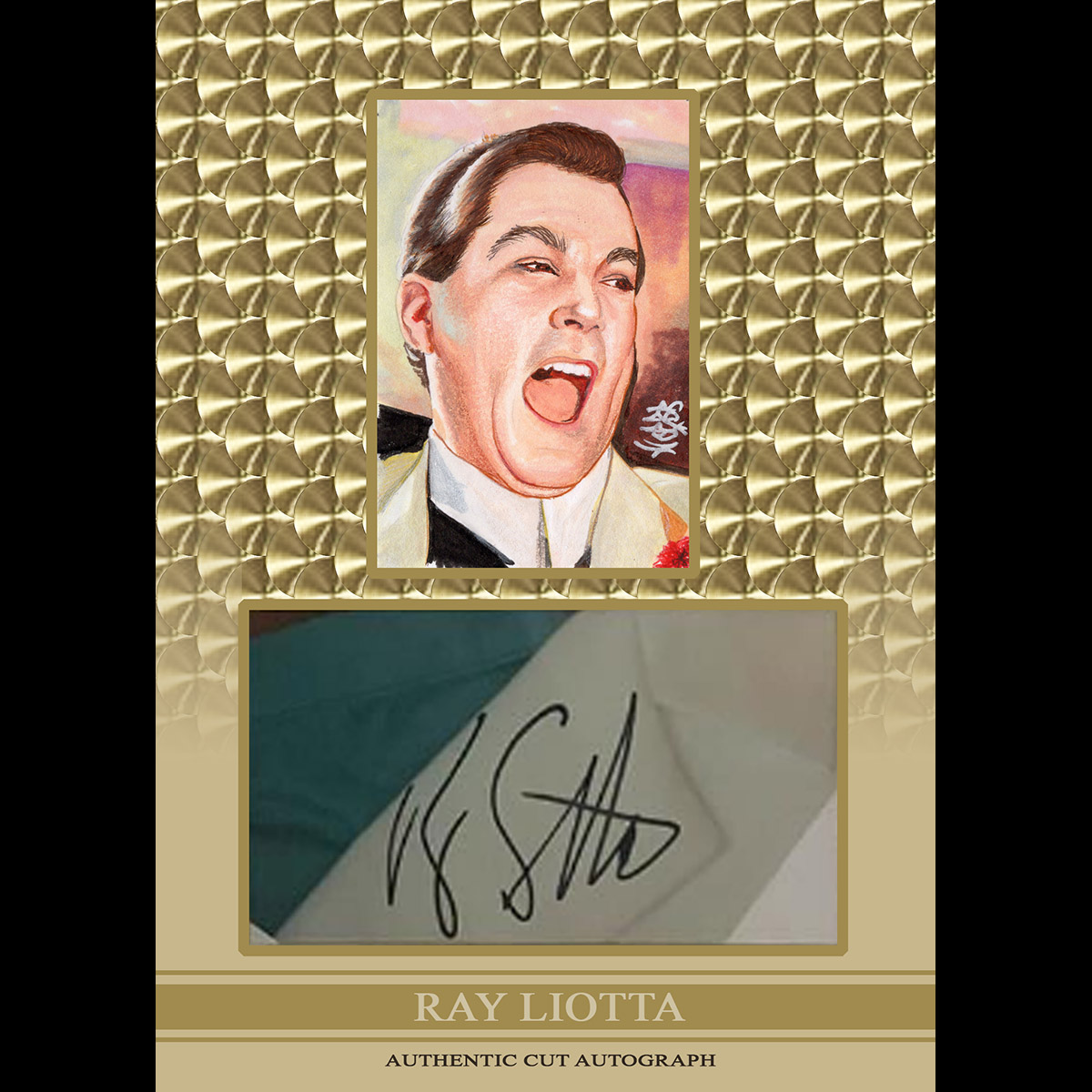#rayliotta One of the sketches I contributed to the Super Break Box 2024 Keepsake Warriors and Conquerors Keepsake Edition! These are the silver and gold turn engine 1/1 cut autographs! #sketchcards #artwork #sketchcardartist #nonsportcards