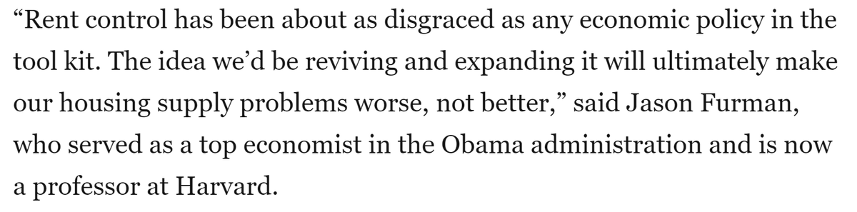 jayparsons's tweet image. One issue with some reporting on rent control is false equivalence -- trying to be "fair" by putting activist opinions on par with impartial experts.

It's like putting RFK Jr's opinions opposing vaccines on par with doctors encouraging vaccines.