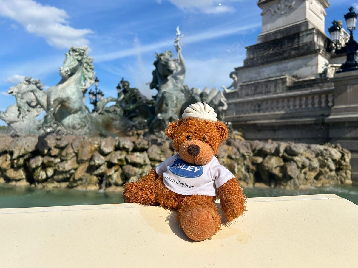 BaileyofBristol's tweet photo. ๐ด Last week, the @bris2bordeaux Cycle Challenge set off from Bailey HQ...
Four days and over 500 miles later, the team arrived at their goal - Fontaine des Girondins in Bordeaux...
๐ Learn more about this annual fundraiser ๐ https://t.co/zZ3GQoh4PL
#GoBailey #TheBaileyBear https://t.co/KFREMxb8jK