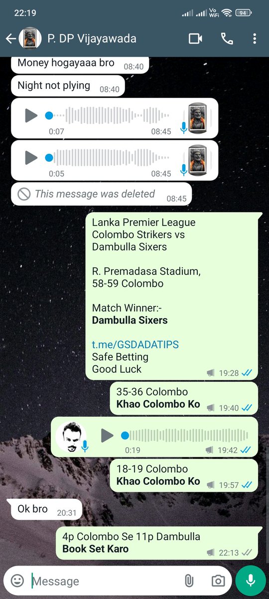 gsdadatips's tweet image. #DSvCS #DSvsCS #CSvDS #CSvsDS #DambullaSixers #ColomboStrikers
#DS #CS
#LankaPremierLeague #LPL #T20 #LPLt20 #LPL2024 #LPL5 #LPLTip #LPLTips #LPLT20League #LPLBetting #LPLJackpot #LPLfixing #LPLTipper #LPLtipster
#Fixing #CricketBetting #CricketPrediction #CricketJackpot #Cricket
