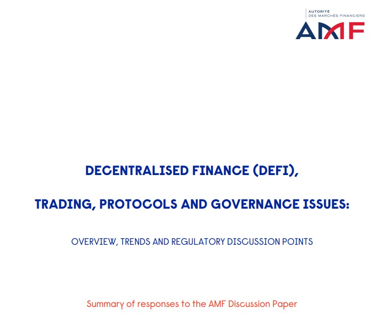 #1 - On July 10, 2024, the French Financial Market Authority (AMF) published a summary document of the responses to its discussion paper on decentralized finance (DeFi) opened in June 2023.

In the analysis and recommendations made by stakeholders, 5 points stand out⬇️