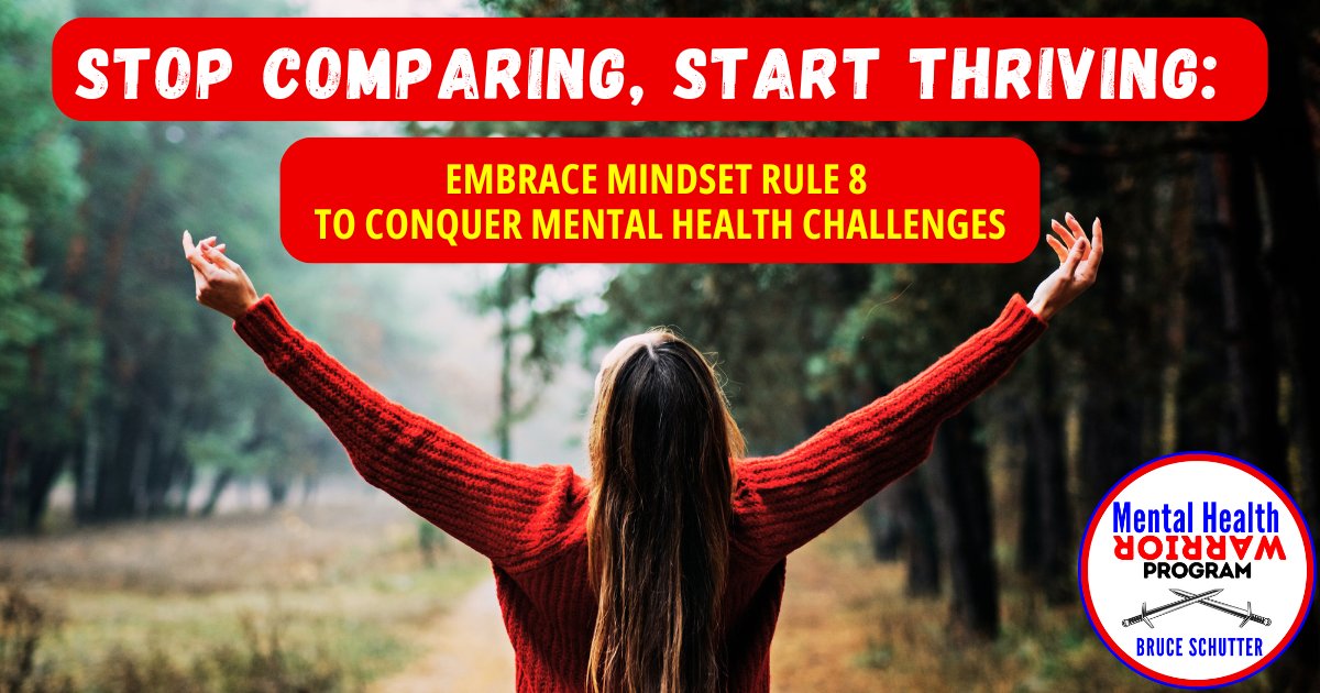 Bruce_MHW's tweet image. Stop Comparing, Start Thriving: Embrace Mindset Rule 8 to Conquer Mental Health Challenges wix.to/ZglnyJF

#bruceschutter #mentalhealthwarrior #mentalhealthblog #mentalhealthhelp #mentalhealthjourney #emotionalwellness #invisibleillness