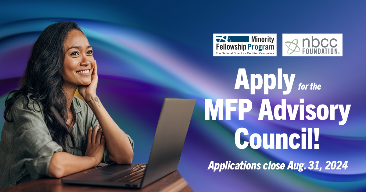Apply today for the 2024–2026 Minority Fellowship Program Advisory Council (MFPAC)! Advisory Councils will include MFP alumni, consumer representatives, and family member representatives. Visit bit.ly/24MFPAC to apply by Aug. 31 with service beginning in October.