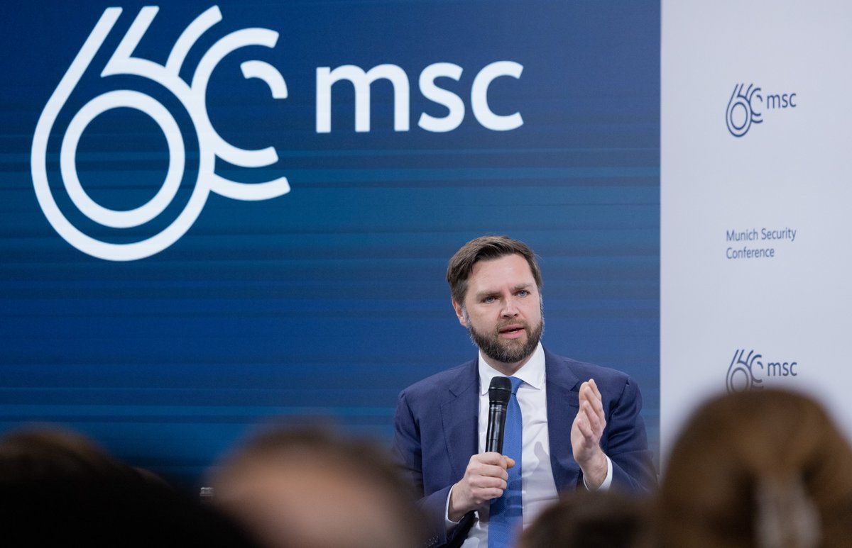 Donald #Trump has named Ohio Senator @JDVance1 his vice-presidential nominee. In February, Vance delivered a "wake-up call" to Europe in his remarks at our #MSC2024 stage. Here's an overview of it🧵