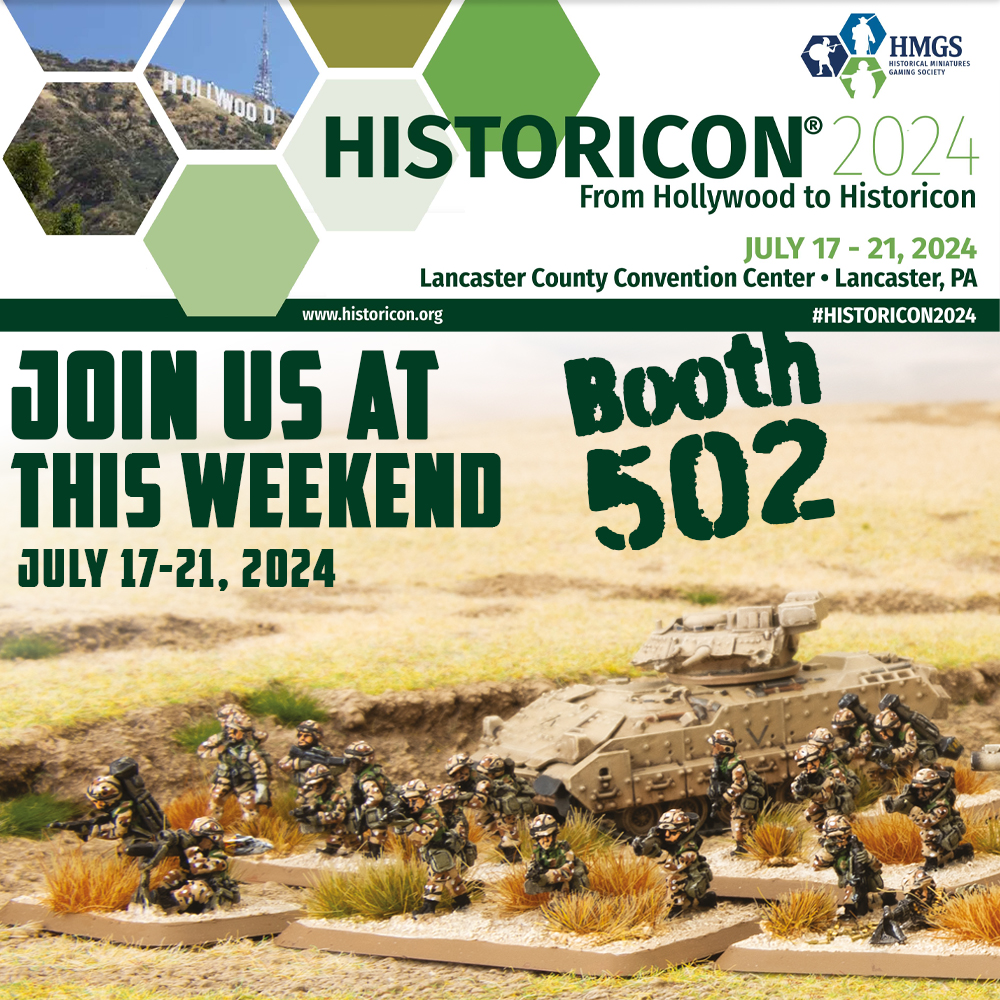 Join us this weekend at Historicon, Booth 502 at the Lancaster County Convention Centre in Lancaster PA. We have plenty of great things to show you and are looking forward to talking to you.