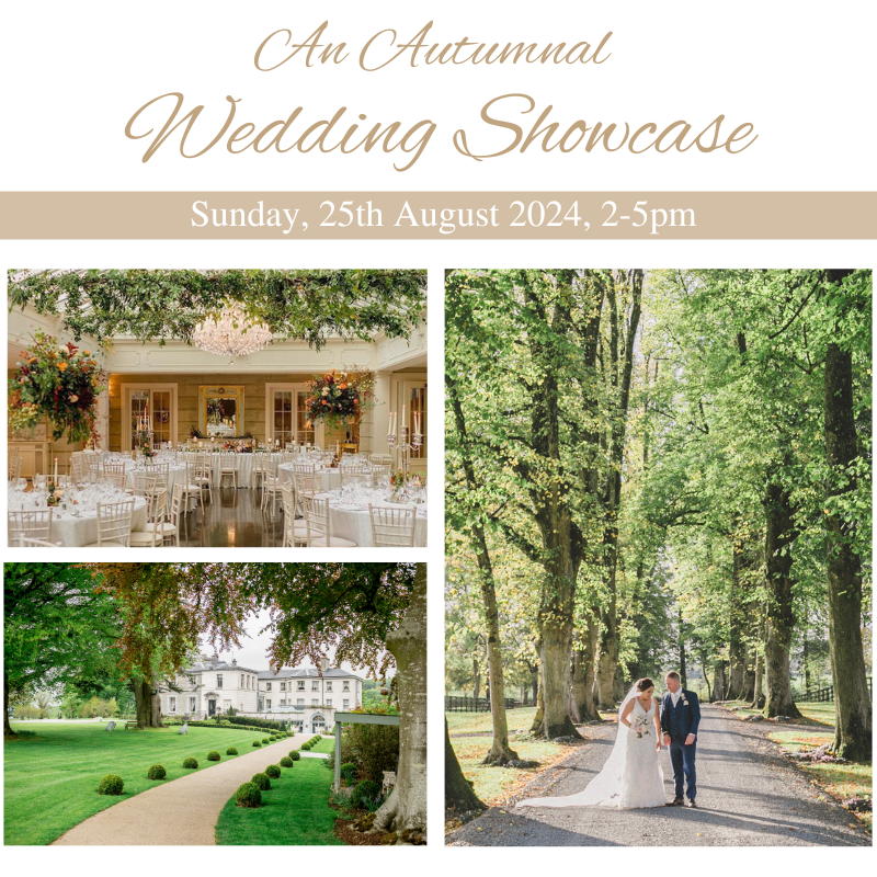 Tankardstown's tweet photo. Fall in love with Tankardstown House at our Autumnal Wedding Showcase on Sunday, 25th August from 2-5pm.
Please email weddings@tankardstown.ie if you would like to join us!
#TankardstownHouse #WeddingVenue #WeddingShowcase #WeddingPlanning #OneFabDay #WeddingsOnline https://t.co/mwDn4QPjtY