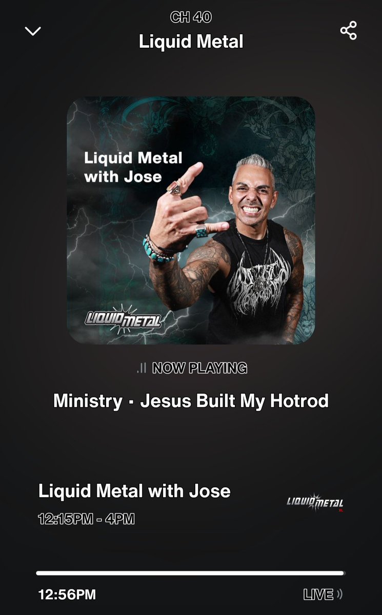 YEEEESSSS!!! That's what I'm talking about, Jose!🔥🔥🔥
<a href="/fnliquidmetal/">SiriusXM Liquid Metal</a> 
<a href="/josemangin/">Jose "Metal Ambassador" Mangin</a> 
<a href="/ShawnTheButcher/">Shawn</a>