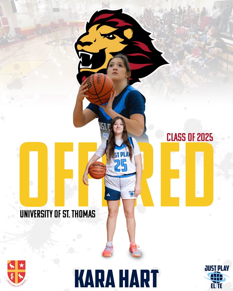 JPElite_Girls's tweet photo. CONGRATS to 2025 Kara Hart for receiving an offer to play at University of St. Thomas ‼️ https://t.co/njee7WfiD2