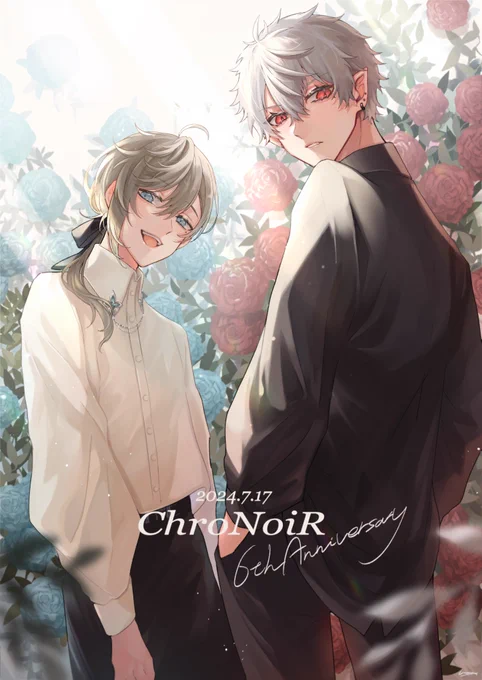 6周年おめでとうございます  #ChroNoiR6周年 #KuzuArt #かな絵 #くろのあとりえ