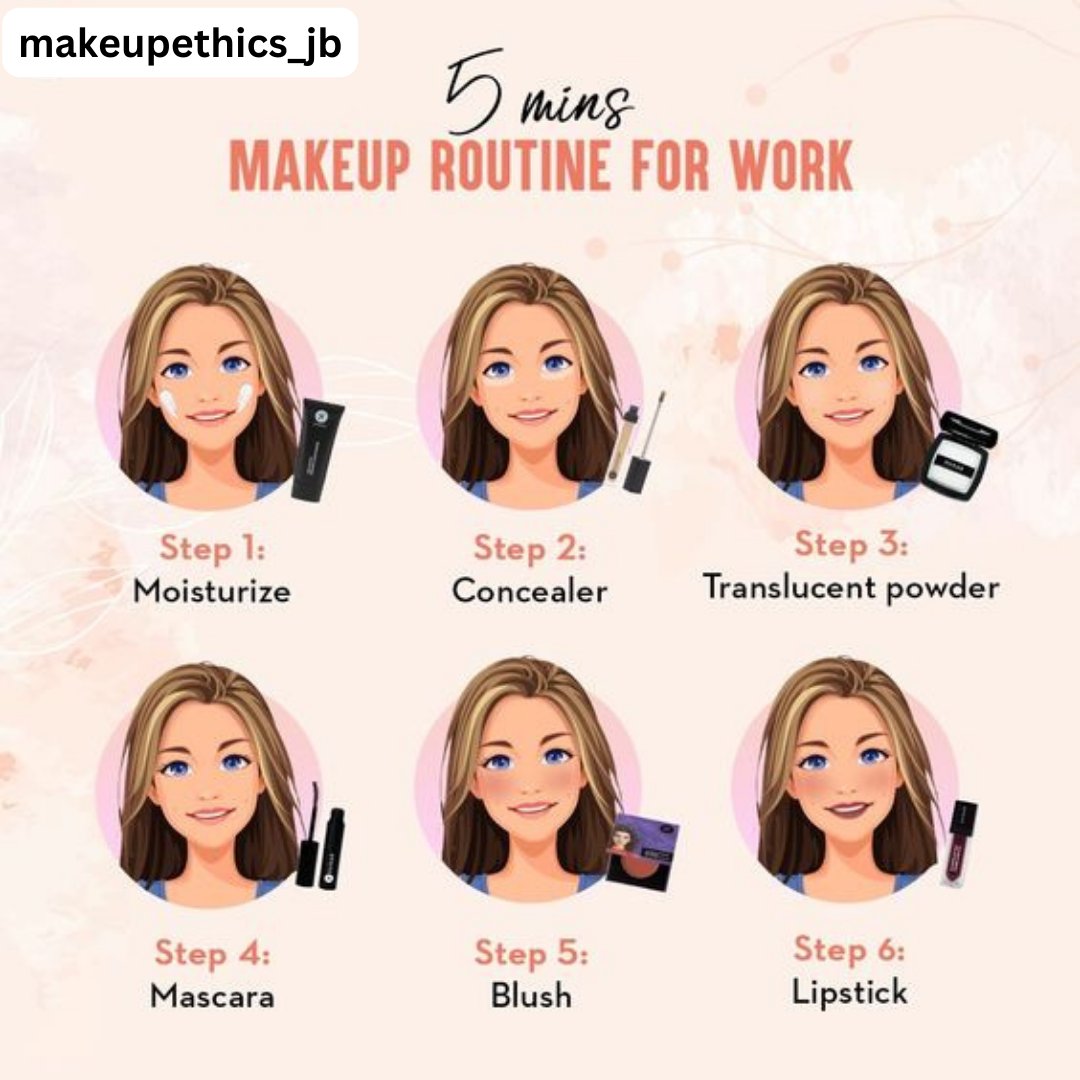 makeupethics_jb's tweet photo. Start your week right with our makeup tutorial series! Today: Achieve the perfect daytime work look. 💋 #MakeupMonday https://t.co/mXUxPByV9g