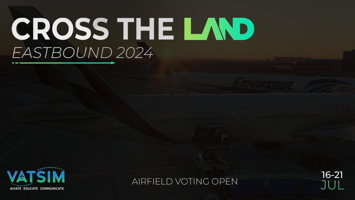 👀Hop on son, airfield voting is now open!

📄More info: forum.vatsim.net/t/14th-septemb…