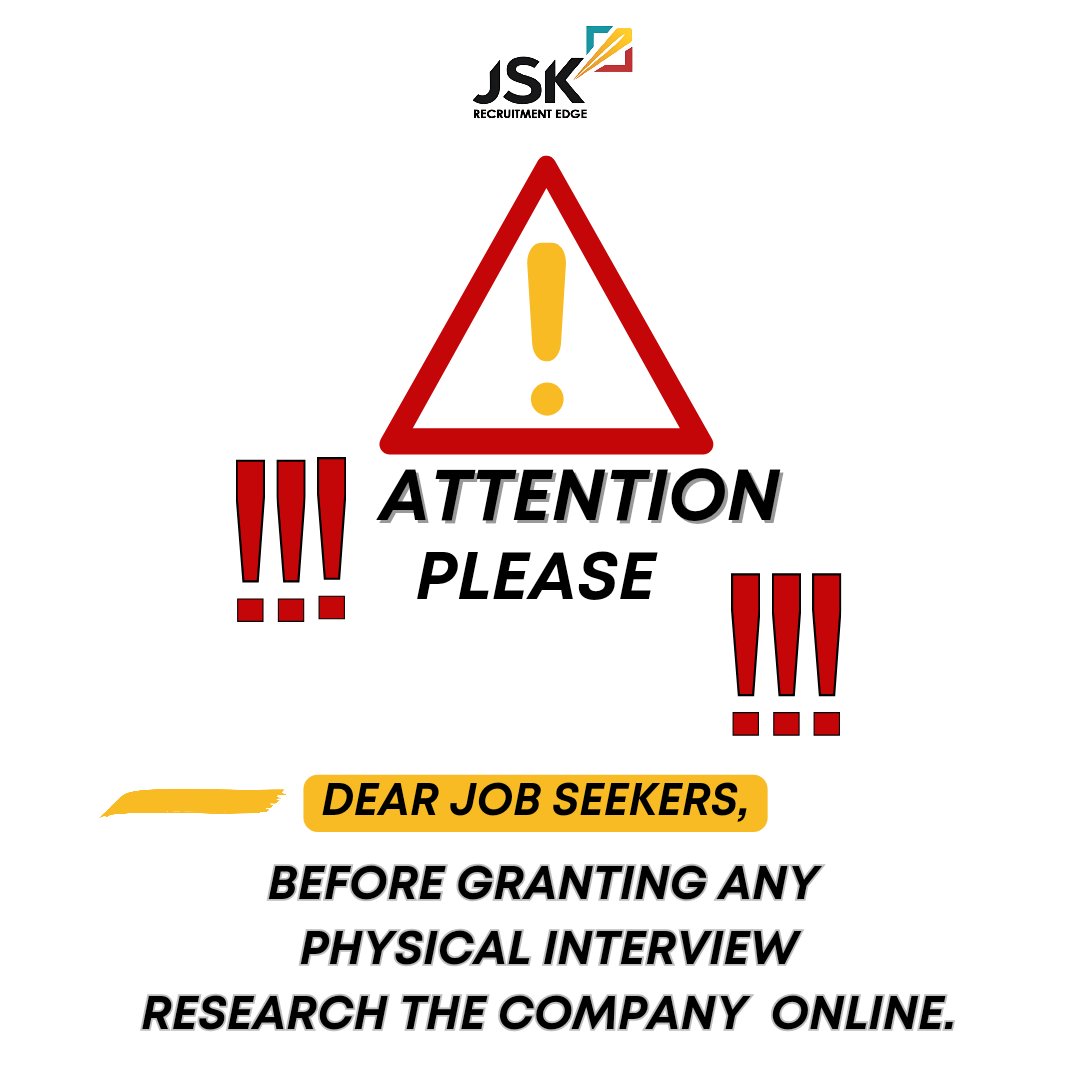 jskrecruitedge's tweet photo. After applying for a job,ensure you research the company online, get to the venue on time, and ask questions before you proceed to meet the interviewers.
#jskrecruitmentedge #jskjobs #recruitmentedge #jobs #opportunity #empowerment #career #work #vacancy #jobseeker #ceo #coo #hr. https://t.co/83aJkRZsEx