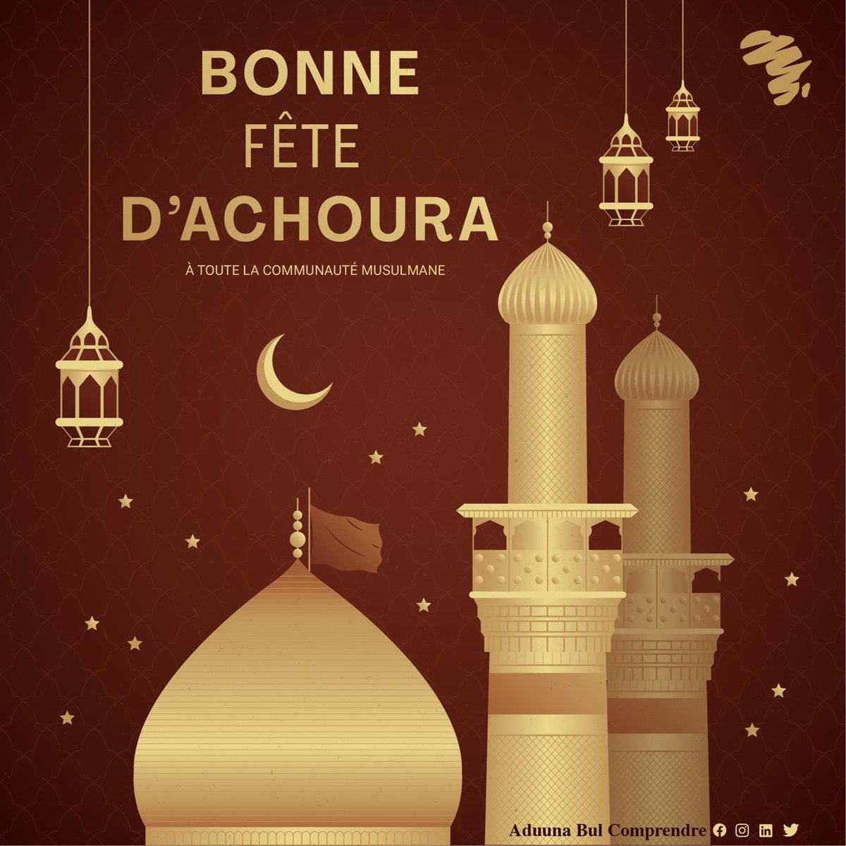 abcmadeinafrica's tweet photo. 🌙 Joyeuse fête de Achoura ! 🌙
Que cette journée soit remplie de paix, de fraternité et de bénédictions. Pensons à partager et à nous entraider.
Bonne fête à tous ! 🌟 #LoveAfricaWear #aduunabulcomprendre #wearafrica #loveafrica #abcstudio https://t.co/2xiVeW3i4I