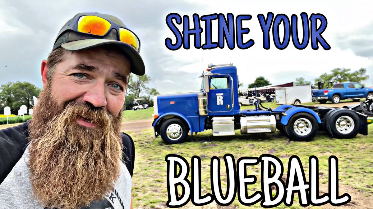 QuickDickMcDick's tweet photo. Wanna see the cleanup process for #Blueball ?  New upload over on the 'Tube

Thanks to @mandakoagri @fgiltd Midprairie Truck &amp; Trailer, Rebel Mudflaps!

See ya at @AginMotion folks! 👇🏻

Shine Your Blueball
https://t.co/AyzYlmEcvV https://t.co/W9QAsVt6yD