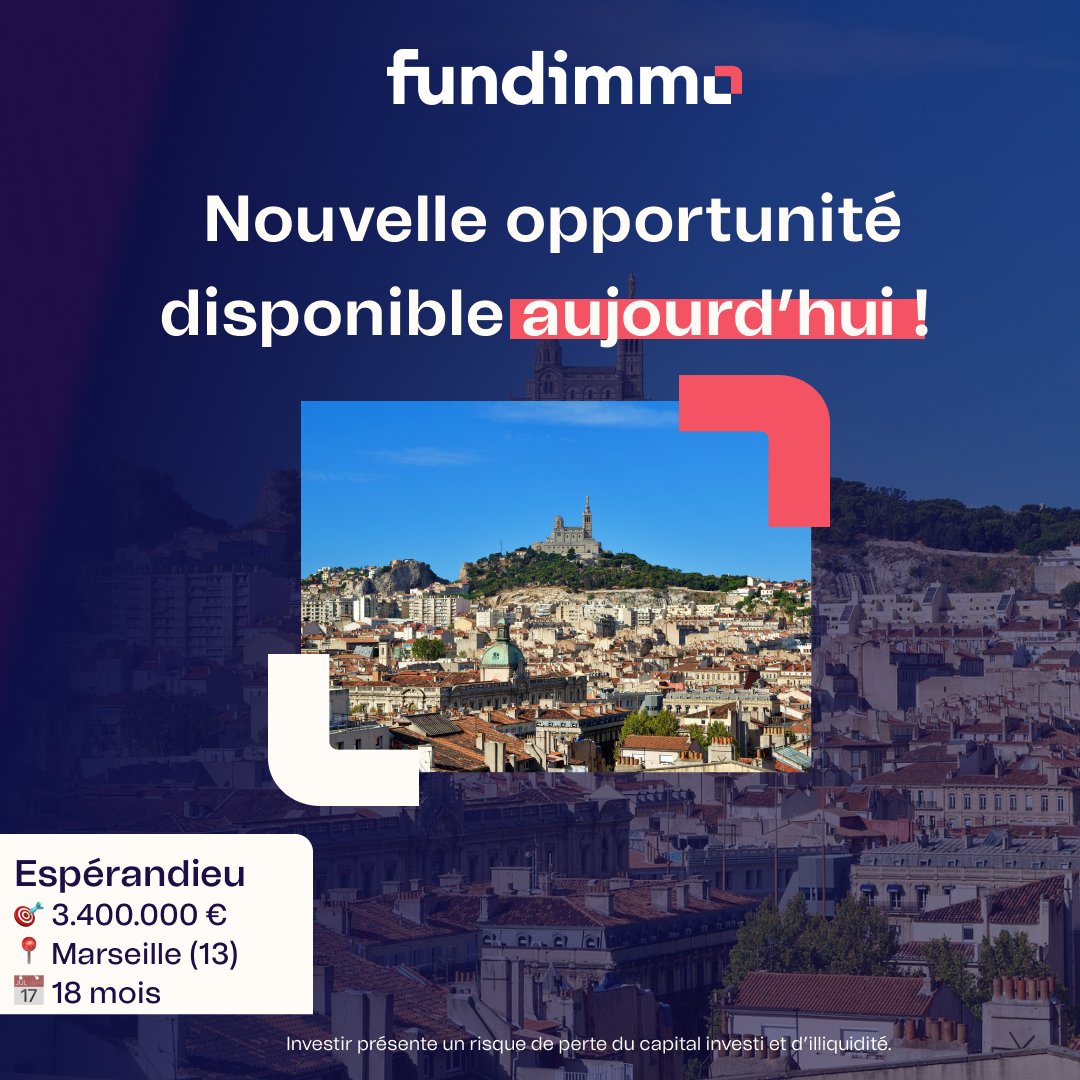 🔥 Nouvelle opportunité d’investissement: l’opération de marchand de biens Espérandieu ! 

👉 Acquisition d’un ensemble immobilier en vue de le revendre au détail sous le dispositif de déficit foncier à Marseille (13).

RDV sur bit.ly/4d1R0Dv

#crowdfunding #immobilier