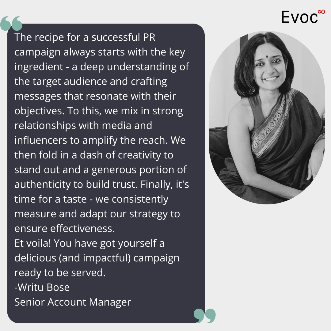 EvocIN's tweet photo. On #WorldPRDay, step into the world of PR through our team's eyes. Each viewpoint offers a unique perspective on how PR shapes narratives and drives change.
.
.
.
#WorldPRDay #PublicRelations #PRPros #TeamInsights #ThoughtLeadership https://t.co/6Q3DASF6X4