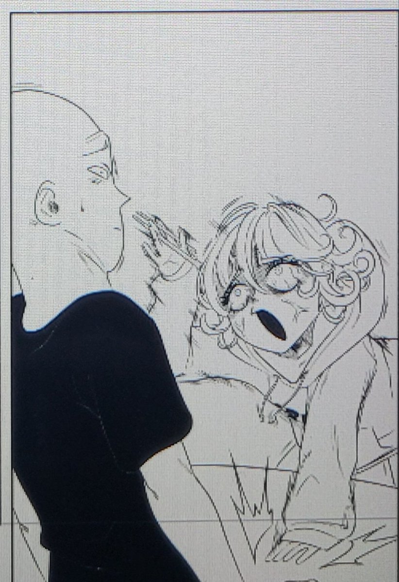More progress shots from my #saitatsu #tatsumaki #saitama fan comic (2/3) [for those not on r3ddit or dumblr]