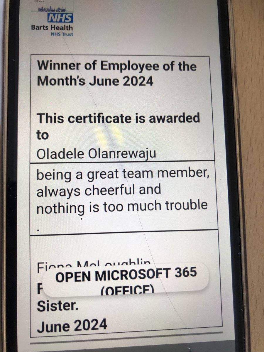 Triciahandley's tweet photo. Last Oct. I met a carer on ward. Relatively recent to role but clearly intuitive, compassionate and completely in touch with pt severe autism .. I suggested he’d make a great nurse. Applied HCA role-today he sent this. So very pleased #EncouragingTalent ⁦@NHSBartsHealth⁩ https://t.co/cP0J3T38C5