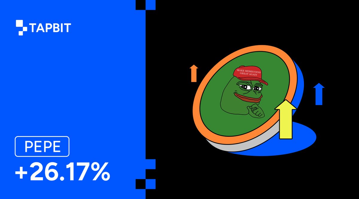 Tapbitglobal's tweet photo. 🔥#TapbitSurgeAlert🔥

 $PEPE surged over 26.17% in the past 24 hours！

Catch the $PEPE Wave! 

📌Trade now on #Tapbit
https://t.co/eXktRUNYm7 https://t.co/YJjgcxtHoP