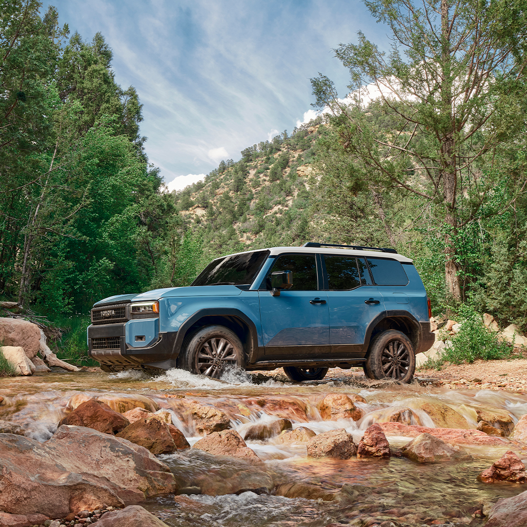 Meet the redesigned original adventure vehicle, the 2024 Toyota Land Cruiser Off-Road SUV. To learn more about the all-new Land Cruiser SUV, visit us at Western Toyota today or send us a message to chat with us today.