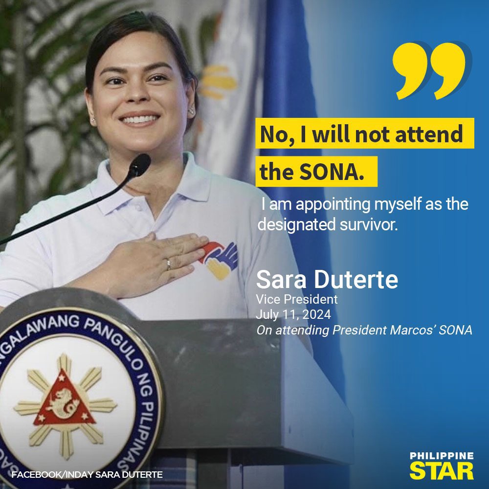 nabunturanguy's tweet photo. Sabi ni Madam FVPLR, ang SONA ay “official na function,” kaya kahit binababatan siya ng tatay ay nga mga baliw niyang DDS, pumupunta pa rin siya dahil “obligasyon” yun ng VP.  O ayan, Madumb Gurgur, may natutuhan ka ba? https://t.co/2NvaJp7J6E