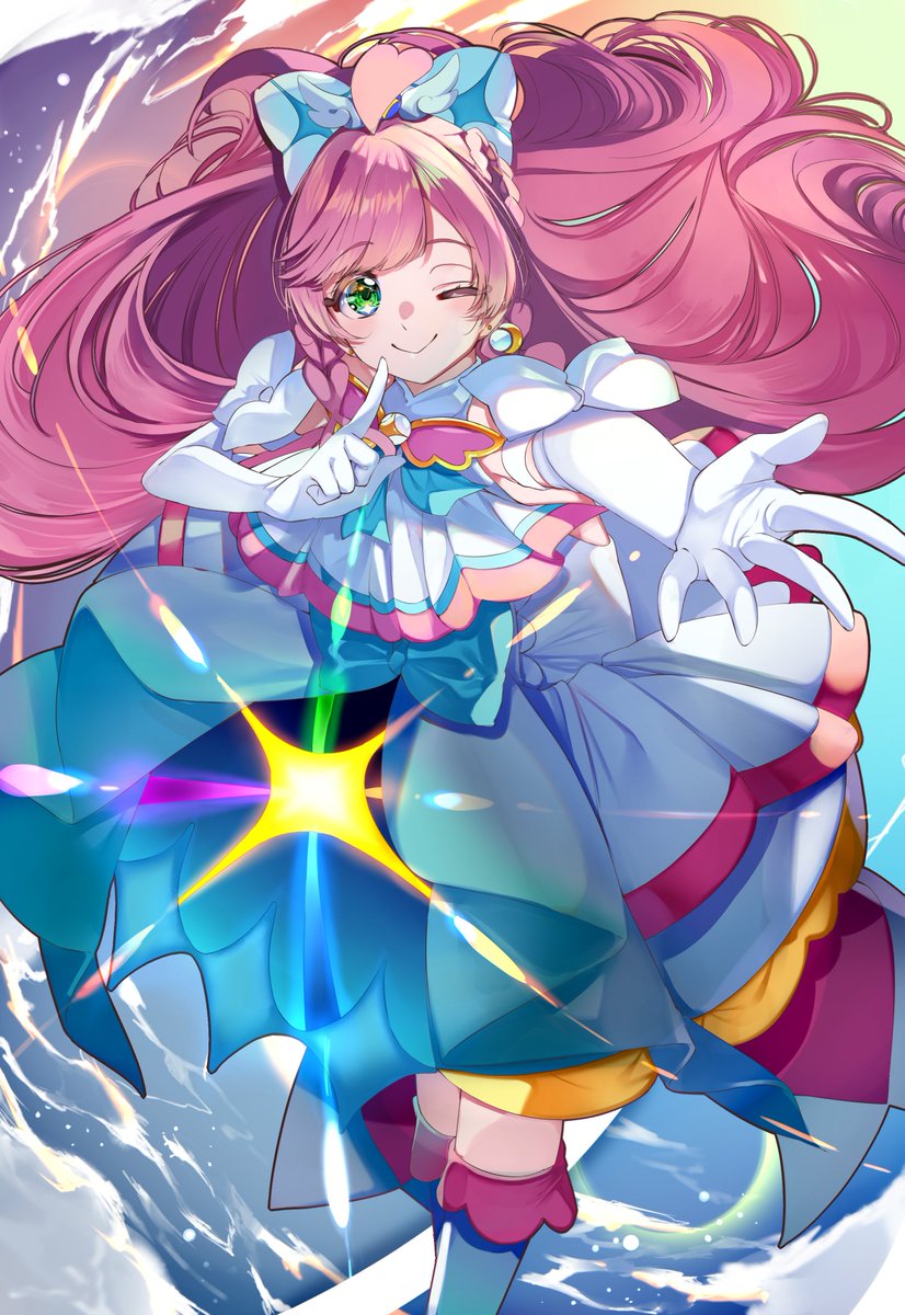 キュアプリズム「衣装デザインが好みすぎた(再掲)#虹ヶ丘ましろ生誕祭2024#キュアプリズム生誕」|ゆうたろうのイラスト