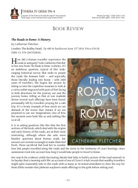 My review of <a href="/cath_fletcher/">Catherine Fletcher</a> 's The Roads to Rome is in the latest volume of Itinera. Read it here romanroads.org/itinera.html then be sure to order a copy of Catherine's book.