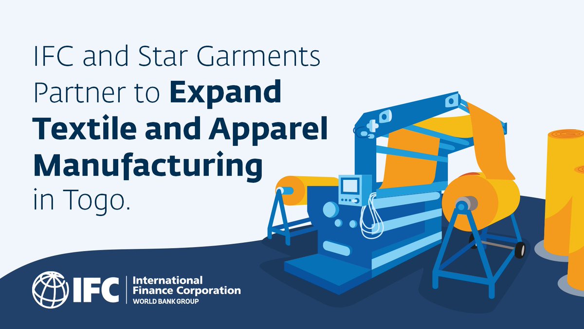 Diop_IFC's tweet photo. Un pas important pour l'industrie textile en #AfriqueOuest : @IFCAfrica soutient Star Garments afin de construire au #Togo la première usine de fabrication de vêtements à grande échelle tournée vers l'exportation. Cet investissement devrait créer +4500 emplois, surtout pour les femmes. https://t.co/ubRN5GjUqF