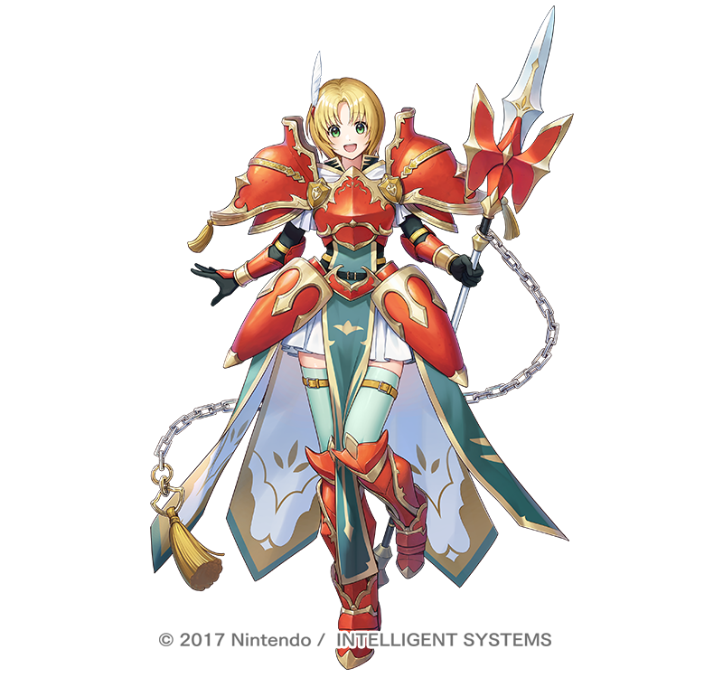 「ファイアーエムブレム ヒーローズにて 「花開く才能 アメリア」のイラスト担当させ」|夕城のイラスト