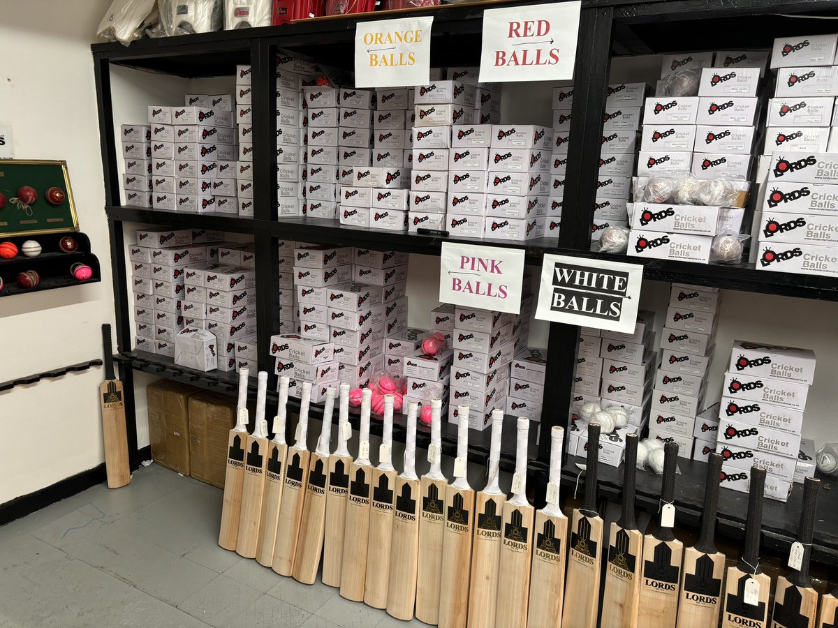 Lords__Cricket's tweet photo. Fully stocked up with balls!  🔴🟠🟣⚪️

Fancy practising with a ball that your league currently uses… look no further. 

Available is 4 3/4 &amp; 5 1/2 - drop us a message to get your special price! https://t.co/IddvMP0pfS
