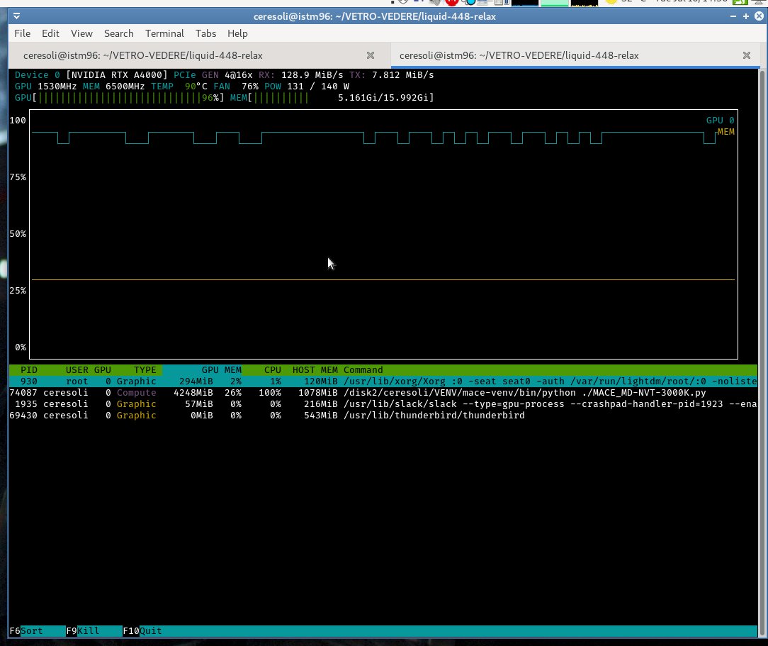 davide_ceresoli's tweet photo. Running MD with MACE at 100% on my GPU!

#moleculardynamics #GPU #simulaton https://t.co/GhbTRqCxGG