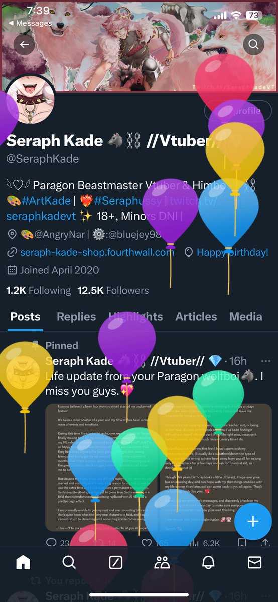 Seraph Kade 🐺⛓️ //Vtuber// 💎 tweet media