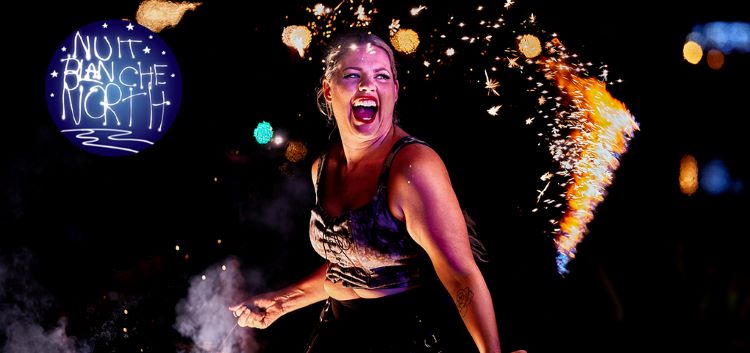 Nuit Blanche North returns to downtown Huntsville this Saturday! 
As in past years, the fun gets underway at 8 p.m., and the evening will run until early Sunday morning. 
Whether you come and experience the whole event or just drop in and enjoy a few aspects, you can be sure that