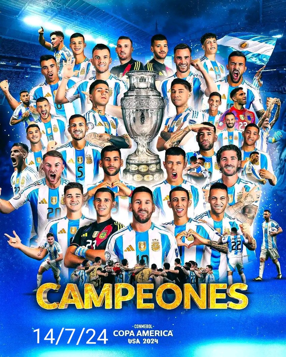 CAMPEONES ARGENTINA 
🇦🇷