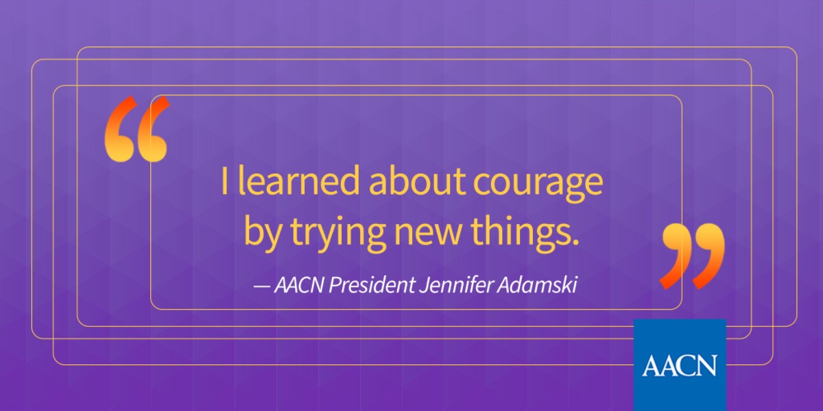 AACNme's tweet photo. It takes courage for AACN to be AACN. It takes courage to be a nurse. Maybe even more, it takes courage to be ourselves. #CourageToSoar https://t.co/vDMceyD69v