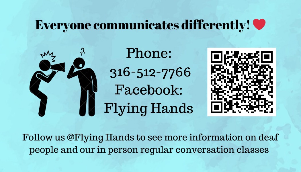 TBofWichita's tweet image. ASL Instructor - Offering ASL Classes
Offering in-person classes as well as virtual classes!
#NewTradebankMember #FlyingHands #ASLClasses 
Call 316 512 7766 for more information or visit their Facebook facebook.com/p/Flying-Hands…