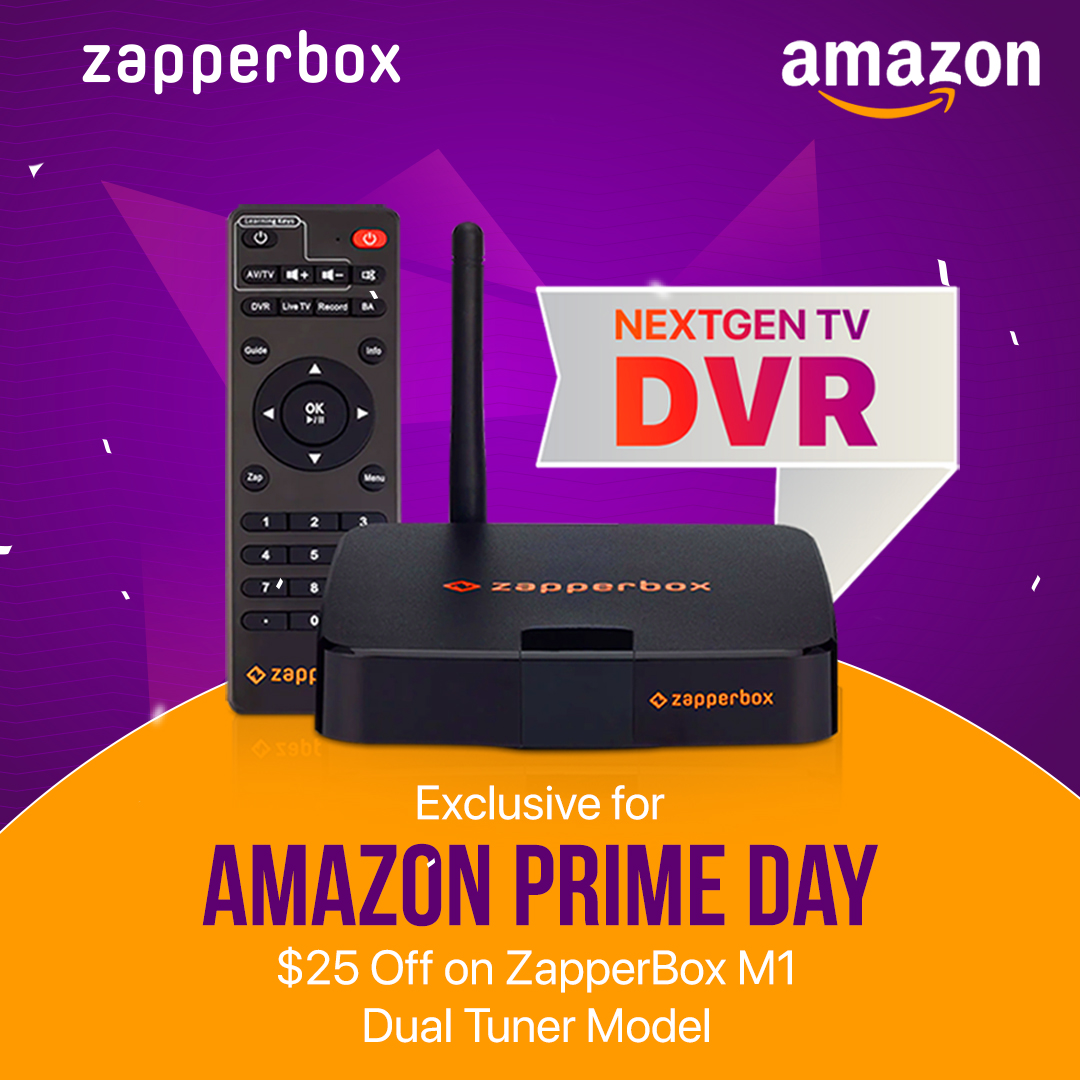 BoxZapper's tweet photo. 🎉 Amazon Prime Day Deal Alert!
Save $25 on the ZapperBox M1 dual tuner model this Prime Day, exclusively for Amazon shoppers!
👉 Don't wait—grab your Amazon deal: https://t.co/nPHGIsMZyo
#AmazonPrimeDay #PrimeDayDeals #AmazonShoppers #HomeEntertainment https://t.co/pl55tvwx1M
