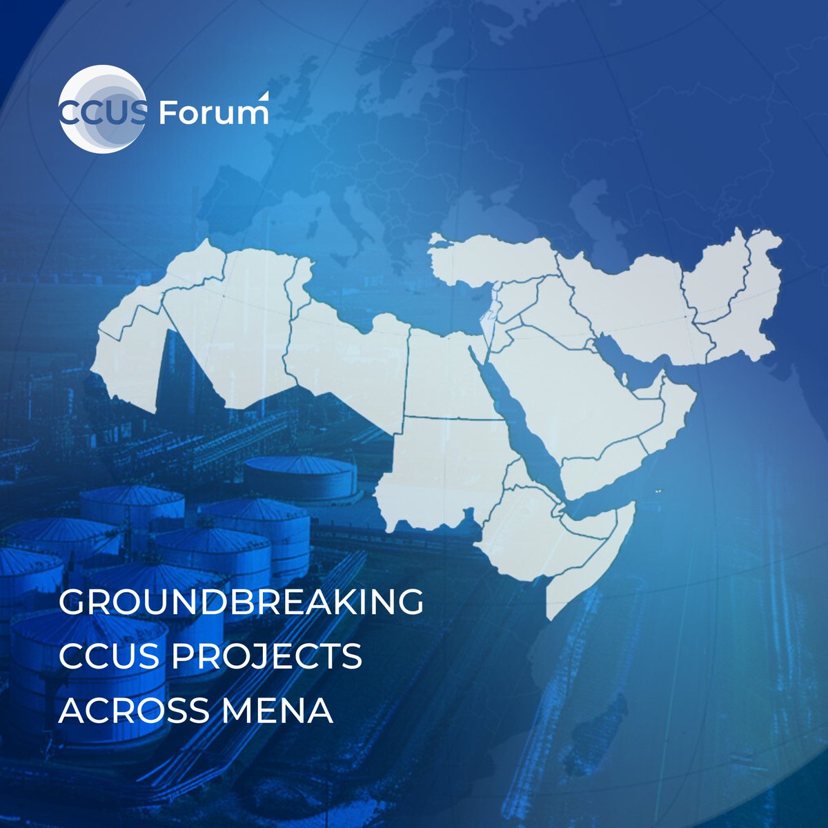 CCUS_forum's tweet photo. Exciting news in MENA! 🌍

The region is advancing carbon mitigation with numerous CCUS projects, showing commitment to reducing carbon footprints and exploring innovative solutions. Key initiatives are underway in Oman, Algeria, Egypt, Kenya, UAE, Qatar, and Saudi Arabia. https://t.co/BNLEXiGAu1