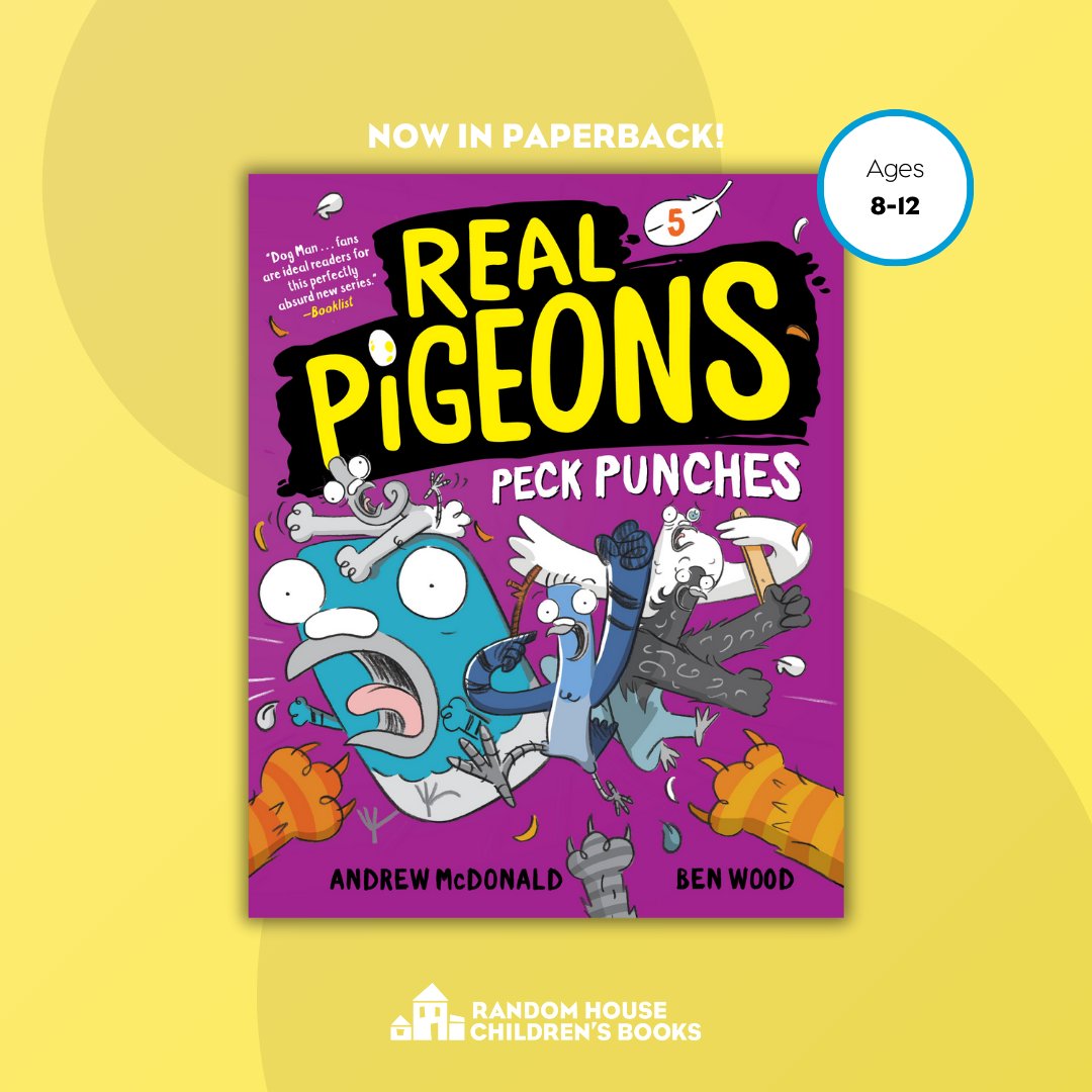 Random House Children's Books Teachers & Librarian (@rhcbeducators) on Twitter photo <a href="/Thompsoncomics/">Dan Thompson</a> <a href="/sarahlariviere/">Sarah Lariviere</a> 🎉 Happy paperback #BookBirthday to Real Pigeons Peck Punches, book 5 in the hilarious illustrated series from @andrewmcdonald and <a href="/benwood_illos/">Ben Wood</a> ➡ bit.ly/3xY3e0X <a href="/Thompsoncomics/">Dan Thompson</a> <a href="/sarahlariviere/">Sarah Lariviere</a> 🎉 Happy paperback #BookBirthday to Real Pigeons Peck Punches, book 5 in the hilarious illustrated series from @andrewmcdonald and <a href="/benwood_illos/">Ben Wood</a> ➡ bit.ly/3xY3e0X